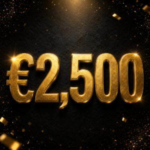 €2,500 CASH ONLY 350 TICKETS!